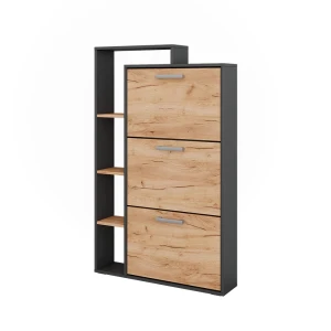 Skotipper Orlando Guld power eg/antracit 80 x 128.3 cm med 3 sammenklappelige rum Vicco