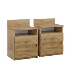 Sengebord Monty Gold power oak Sæt af 2 Vicco