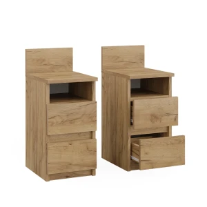 Sengebord Monty Gold power oak Sæt med 2 stk. Vicco