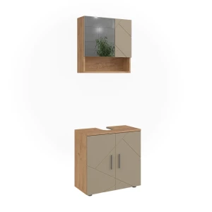 Badeværelsesmøbler sæt Irma Gold power oak 2 dele Vicco