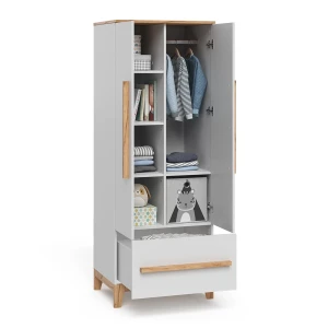 Armoire pour enfants Malia Blanc/Artisan 70x186.8cm Vitalispa