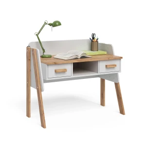 Skrivebord Malia Hvid/Artisan 97 x 51 cm med 2 skuffer Vitalispa