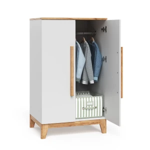 Vitalispa Armoire pour enfants Blanc/Artisan 70x120cm, Malia