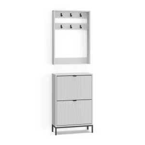 Garderobe Eliza Hvid 60 x 92 cm Sæt, 2 dele Vicco