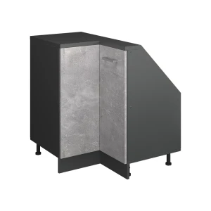 Skab til skrå væg Hjørneskab Rion Beton/antracit 75.6 x 81.6 cm med 1 dør Vicco