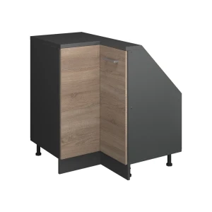 Skab til skrå væg Hjørneskab Rion Sonoma/antracit 75.6 x 81.6 cm med 1 dør Vicco