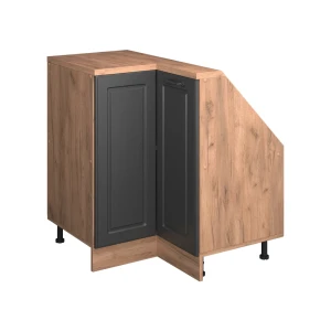 Skab til skrå væg Hjørneskab Rion Antracit Country House/Guld Kraft Eg 75.6 x 81.6 cm med 1 dør Vicco
