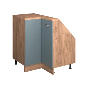 Mobile cucina angolare per sottotetto R-Line Grigio-blu 75.6 cm con 1 porta Vicco