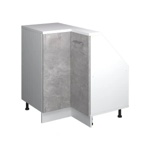Szafa skosna Szafka narożna Rion Beton/Biały 75.6 x 81.6 cm z 1 drzwiami Vicco