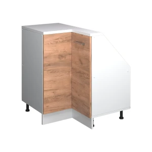 Skab til skrå væg Hjørneskab Rion Gold power eg/hvid 75.6 x 81.6 cm med 1 dør Vicco