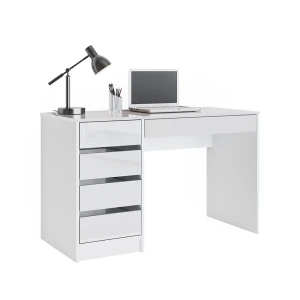Schreibtisch Sherry Weiß 55 x 120 cm mit Schubladen Vicco