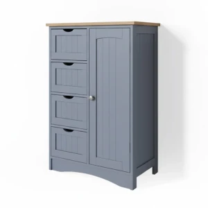 Kylpyhuonekaappi Bianco Harmaa 55x81 cm Vicco
