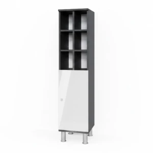 Midt skab Fynn Hvid højglans 30 x 130.6 cm stor dør Vicco