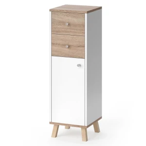 Midt skab Senyo Hvid 30 x 95 cm med skuffer Vicco
