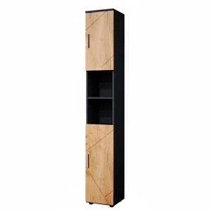 Badeværelsesskab Irma Guld power eg/antracit 30 x 192 cm Vicco