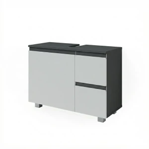 Vask underskab J-Shape Antracit/hvid 80 x 60.8 cm Vicco