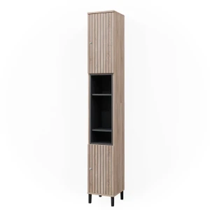 Badeværelsesskab Aquis Sonoma 30 x 190 cm med låger og åbne rum Vicco