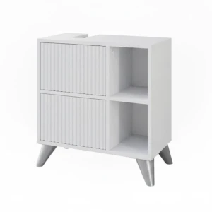 Underskab til håndvask Leano Hvid 60 x 62 cm med 2 skuffer Vicco