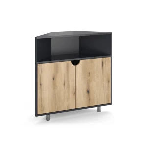 Sideboard Inaro Antracit/eg 79 x 76 cm med 3 rum Vicco