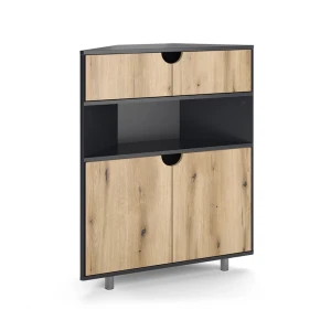 Sideboard Inaro Antracit/eg 79 x 96 cm med 4 rum Vicco