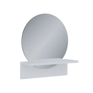Lustro łazienkowe Elyra Biały 40 x 47.5 cm z półką Vicco