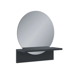 Badkamerspiegel Elyra Zwart 40 x 47.5 cm met plank Vicco
