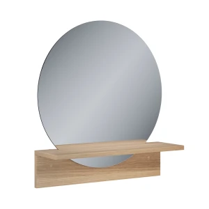 Badeværelsesspejl Elyra Gold power oak 50 x 54.5 cm med hylde Vicco