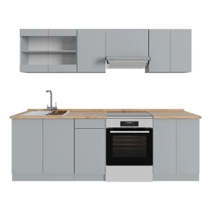 Køkkenenhed R-Line Grå 240 cm , BP Eg Vicco