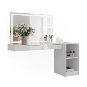 Makeupbord Sherry Hvid 120 cm 4 dele Vicco