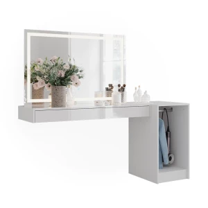 Makeupbord Sherry Hvid 120 cm 4 dele Vicco