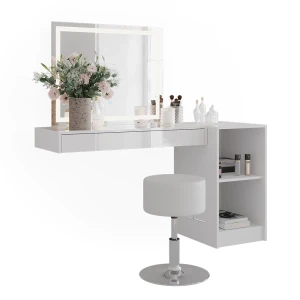 Makeupbord Sherry Hvid 100 cm 4 dele Vicco