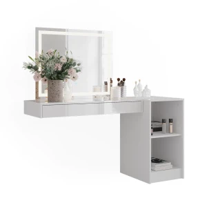 Makeupbord Sherry Hvid 100 cm 3 dele Vicco