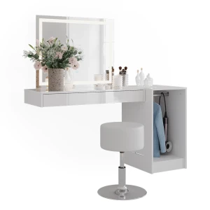 Makeupbord Sherry Hvid 100 cm 4 dele Vicco