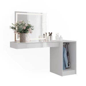 Makeupbord Sherry Hvid 100 cm 4 dele Vicco