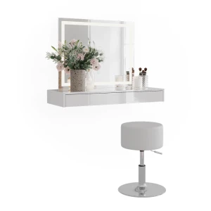 Makeupbord Sherry Hvid 100 cm 3 dele Vicco
