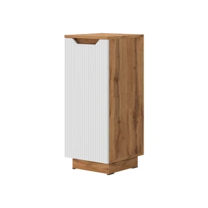 Midischrank Lotta Eiche/weiß gestreift 33.4 x 81.9 cm Vicco
