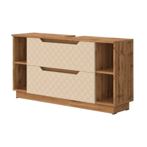 Underskab til badeværelse Lotta Eg/kashmir med flisestruktur 119.2 x 62.5 cm med 2 skuffer Vicco