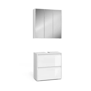 Meubles bain Majest Blanc 2 parties Vicco