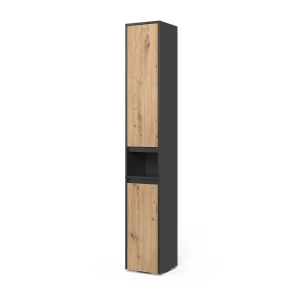 Badeværelsesskab Majest Antracit/Artisan 30.2 x 191.5 cm med 2 døre Vicco