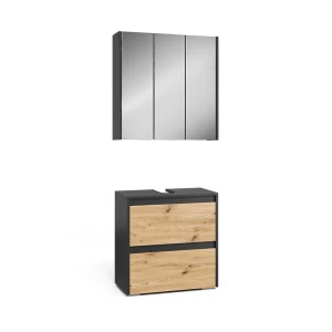 Badeværelsesmøbler sæt Majest Antracit/Artisan 2 dele Vicco