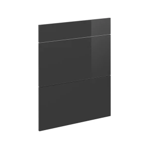 Køkkenfront R-Line Antracit højglans 59.6 x 70.4 cm møbelfront til underskab med skuffer Vicco