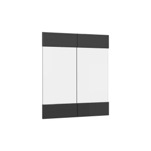 Køkkenfront R-Line Antracit højglans 59.2 x 59 cm møbelfront til vægskab med glas Vicco
