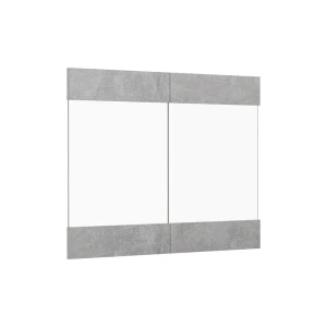 Køkkenfront R-Line Beton 79.2 x 59 cm møbelfront til vægskab med glas Vicco