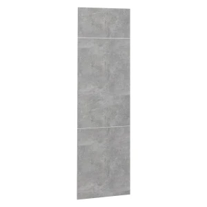 Køkkenfront R-Line Beton 59.6 x 196 cm møbelfront til køleskabsindbygningsskab Vicco