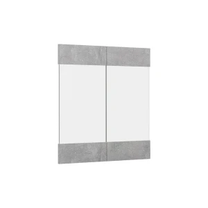 Køkkenfront R-Line Beton 59.2 x 59 cm møbelfront til vægskab med glas Vicco