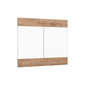Køkkenfront R-Line Gold power oak 79.2 x 59 cm møbelfront til vægskab med glas Vicco