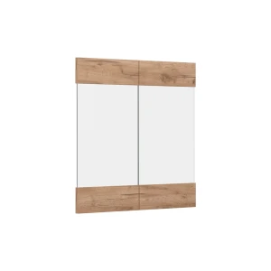 Køkkenfront R-Line Gold power oak 59.2 x 59 cm møbelfront til vægskab med glas Vicco