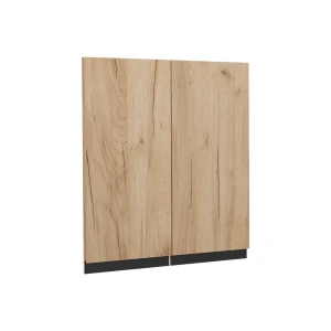 Køkkenfront R-Line Gold power oak 59.2 x 59 cm møbelfront til vægskab Vicco