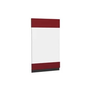 Køkkenfront R-Line Rød 39.6 x 59 cm møbelfront til vægskab med glas Vicco