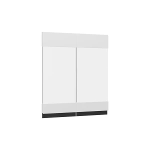 Køkkenfront R-Line Hvid 59.2 x 59 cm møbelfront til vægskab med glas Vicco